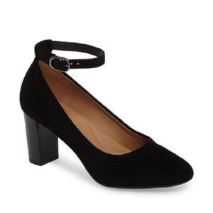 Clarks Chryssa Jana Ankle-Strap Pumps Black Shoes